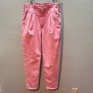 INC International Concepts Stonewash Pink Women's Baggy Jeans Size 4